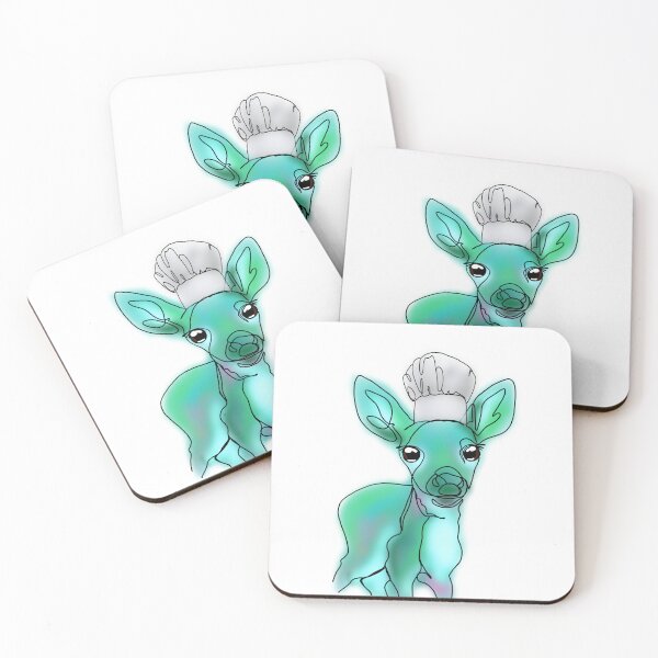 Item preview, Danielle the Alien Baby Deer with Chef Hat – animalzinhats designed and sold by Ashley’sAnimalz.