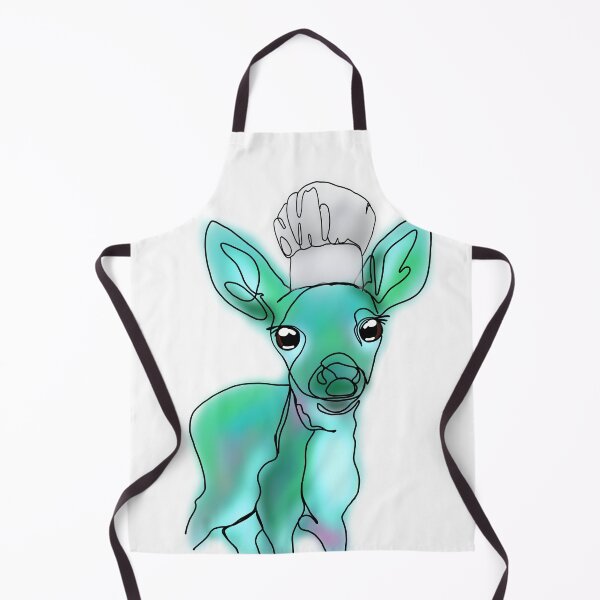 Item preview, Danielle the Alien Baby Deer with Chef Hat – animalzinhats designed and sold by Ashley’sAnimalz.