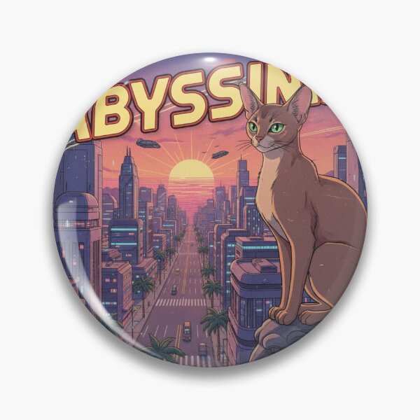 Item preview, Retro Anime Cat Cute Abyssinia Cat Breeds Design designed and sold by ANIMEX00.