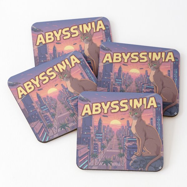 Item preview, Retro Anime Cat Cute Abyssinia Cat Breeds Design designed and sold by ANIMEX00.