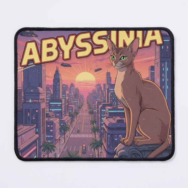 Item preview, Retro Anime Cat Cute Abyssinia Cat Breeds Design designed and sold by ANIMEX00.
