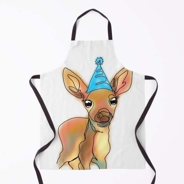 Item preview, Danielle the Festive Deer in a blue Party Hat – animalzinhats designed and sold by Ashley’sAnimalz.