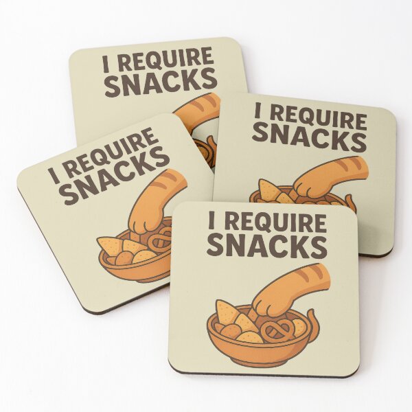 Item preview, I Require Snacks Shirt – Funny Cat Tee for Food Lovers & Snack Addicts designed and sold by AdelStore.