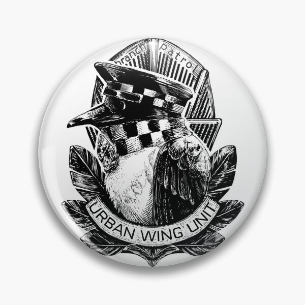 Item preview, Onaga Police – Urban Wing Unit　Badge designed and sold by hichili-dori.