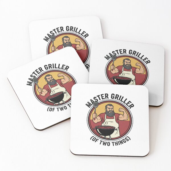 Item preview, ​Master Griller - The Muscular Barbecue Master in Retro Vintage Style designed and sold by PinkGothica.