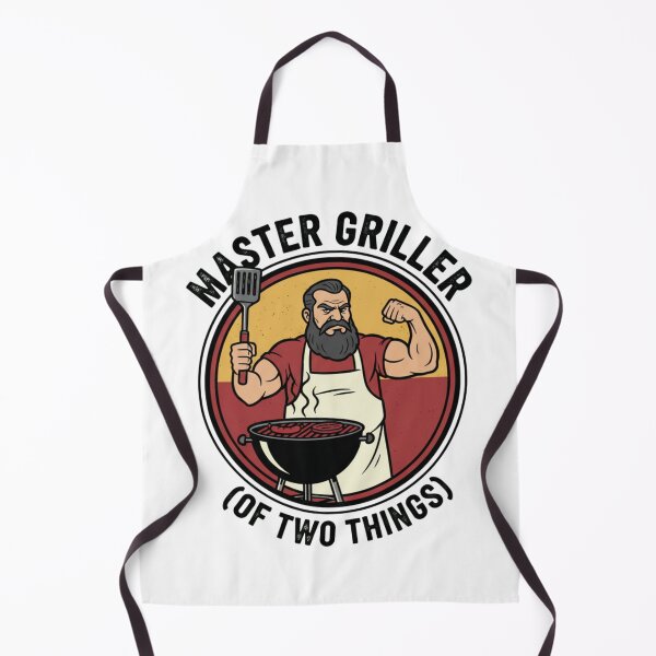 Item preview, ​Master Griller - The Muscular Barbecue Master in Retro Vintage Style designed and sold by PinkGothica.