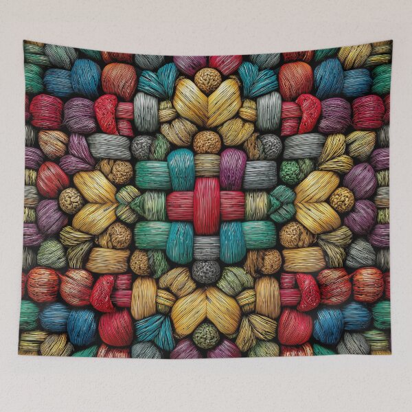Item preview, Colorful Yarn Mandala designed and sold by JPugliese.