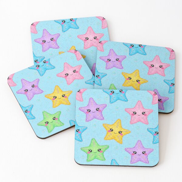 Item preview, Starfish Embroidered Pattern Kawaii Pastel Starfish designed and sold by JOSTH.