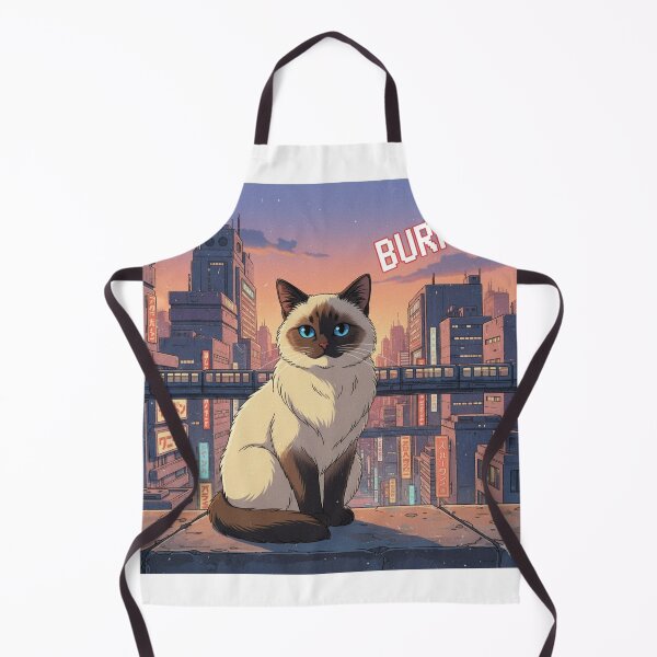 Item preview, Retro Anime Cat Cute Burmese Cat Breeds Design designed and sold by ANIMEX00.