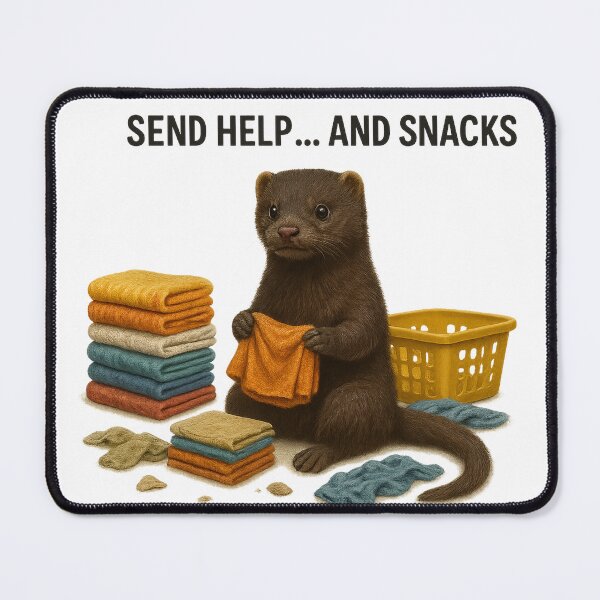 Item preview, Mink "Send Help . . . and Snacks designed and sold by thehaywirehoney.
