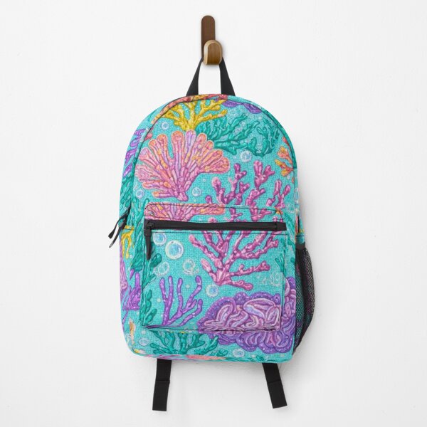 Item preview, Marine Coral Reef Pattern Neon Watercolor Underwater designed and sold by JOSTH.