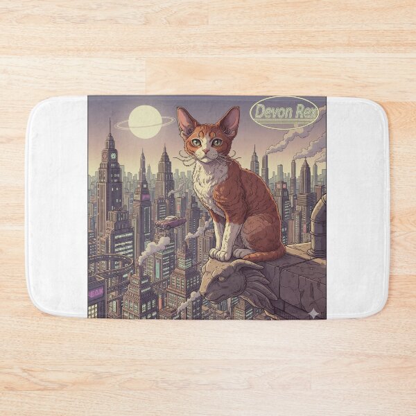 Item preview, Retro Anime Cat Cute Devon Rex Cat Breeds Design designed and sold by ANIMEX00.