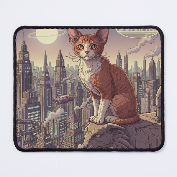 Item preview, Retro Anime Cat Cute Devon Rex Cat Breeds Design designed and sold by ANIMEX00.