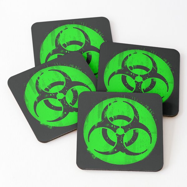 Item preview, Green Biohazard Symbol Toxic Grunge Warning Design designed and sold by Parkerzz.