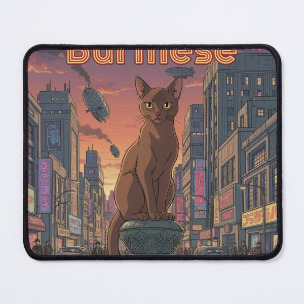 Item preview, Retro Anime Cat Cute Burmese Cat Breeds Design designed and sold by ANIMEX00.