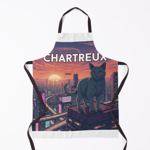 Item preview, Retro Anime Cat Cute Chartreux Cat Breeds Design designed and sold by ANIMEX00.