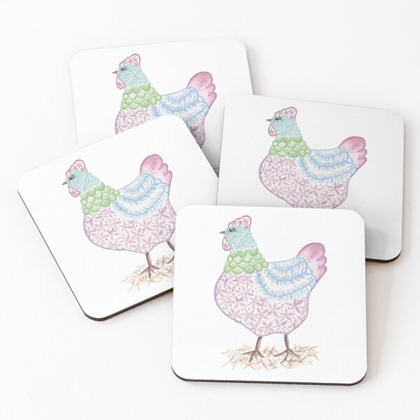 Item preview, Flora The Hen 2 designed and sold by Kirsten Robinson Art.