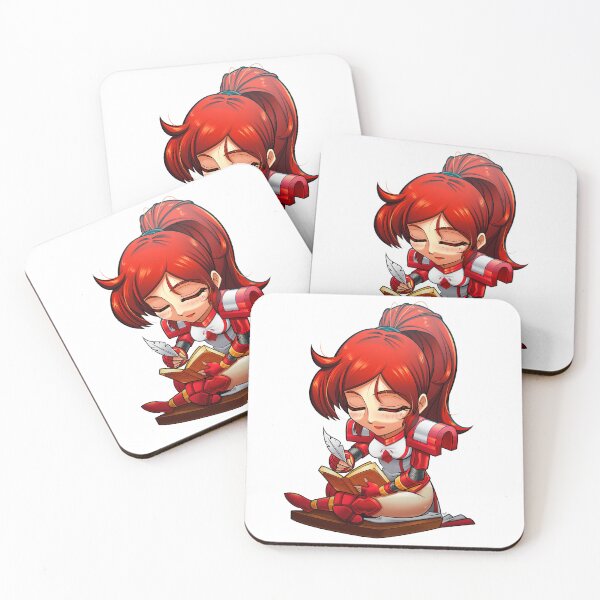 Item preview, female paladin chibi quill writing book designed and sold by leandroyepyep.