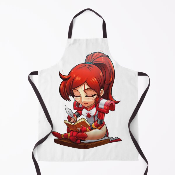 Item preview, female paladin chibi quill writing book designed and sold by leandroyepyep.