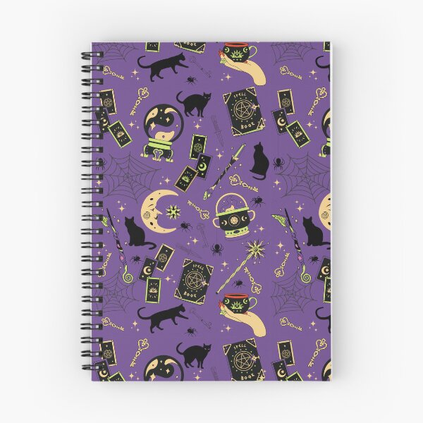 Item preview, Magic and Black Cats on purple designed and sold by Jack-and-Winnie.