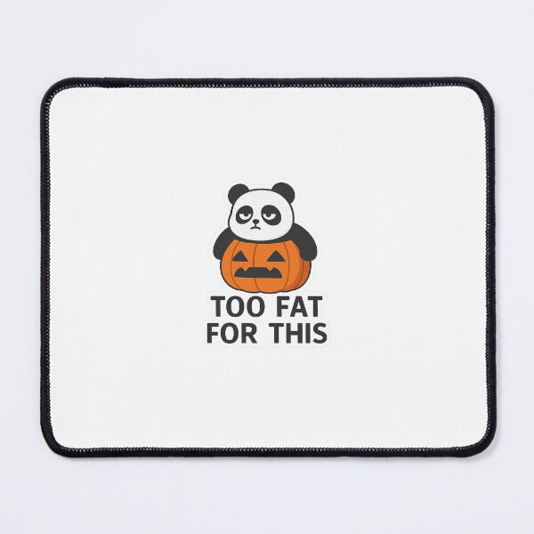 Item preview, Too Fat For This - Pumpkin Panda Halloween Sticker designed and sold by NoGiftPandaShop.