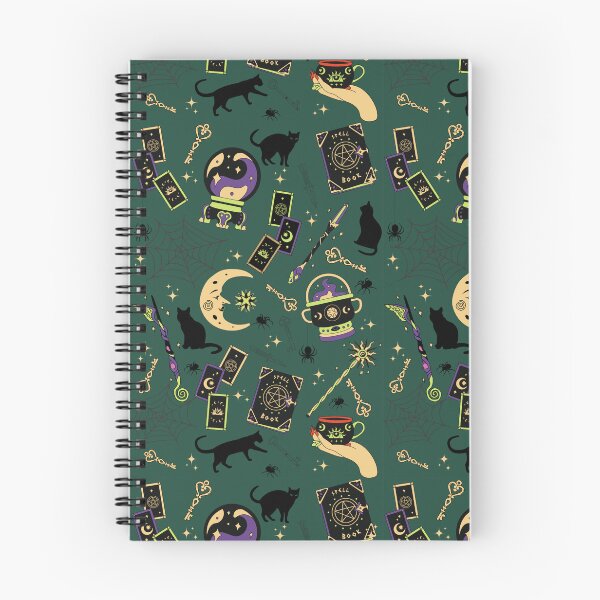 Item preview, Magic and Black Cat on green designed and sold by Jack-and-Winnie.