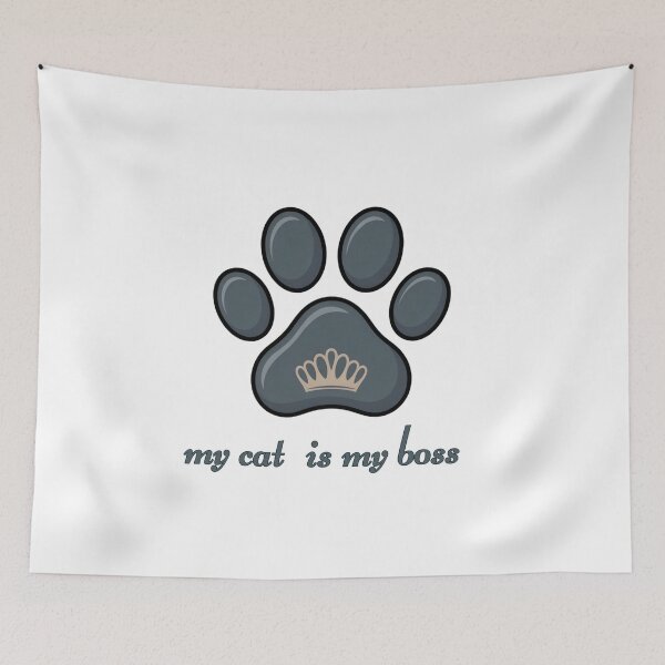 Item preview, 'My Boss Has Paws Apparel | National Cat Day October 29th Funny Cat Lover T-Shirt Gift' designed and sold by Clothesbest.