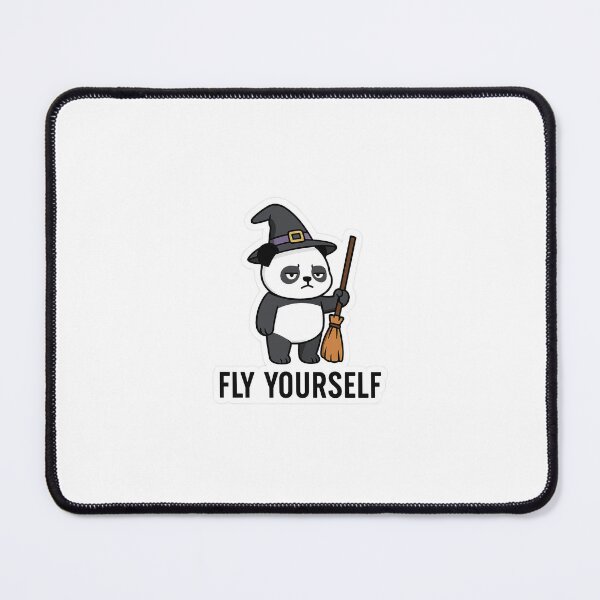 Item preview, Fly Yourself - Witch Panda Halloween Sticker designed and sold by NoGiftPandaShop.