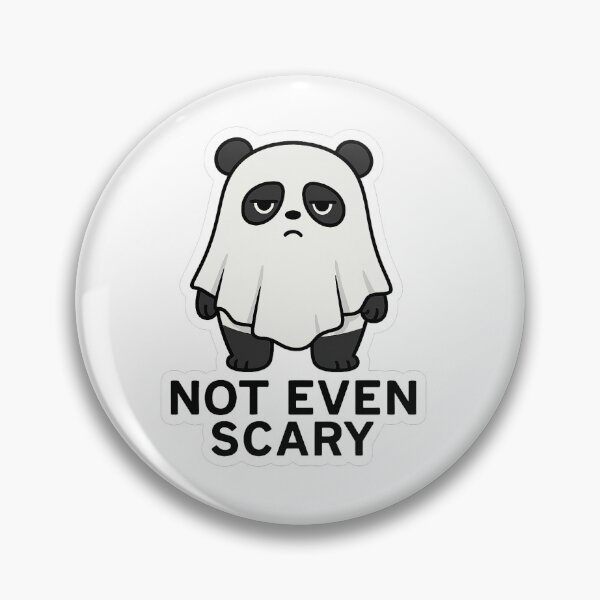Item preview, Not Even Scary – Ghost Panda Halloween Sticker designed and sold by NoGiftPandaShop.