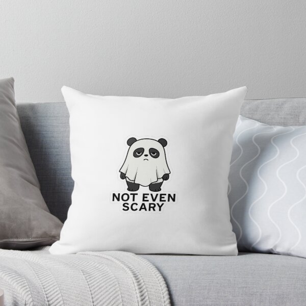 Item preview, Not Even Scary – Ghost Panda Halloween Sticker designed and sold by NoGiftPandaShop.