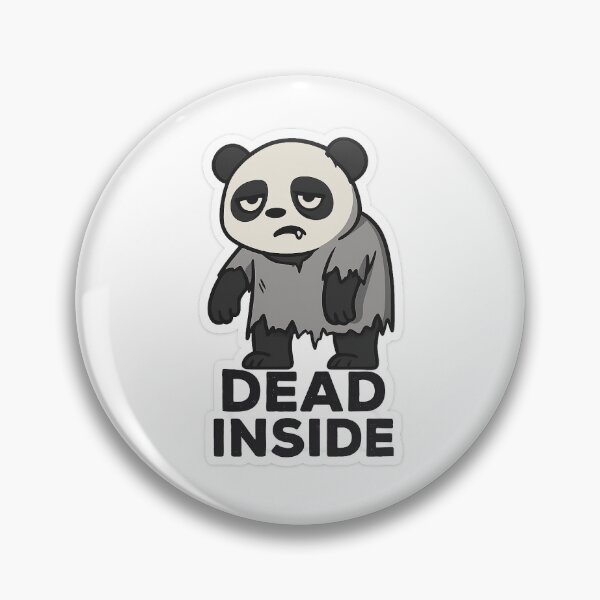 Item preview, Dead Inside – Zombie Panda Halloween Sticker designed and sold by NoGiftPandaShop.