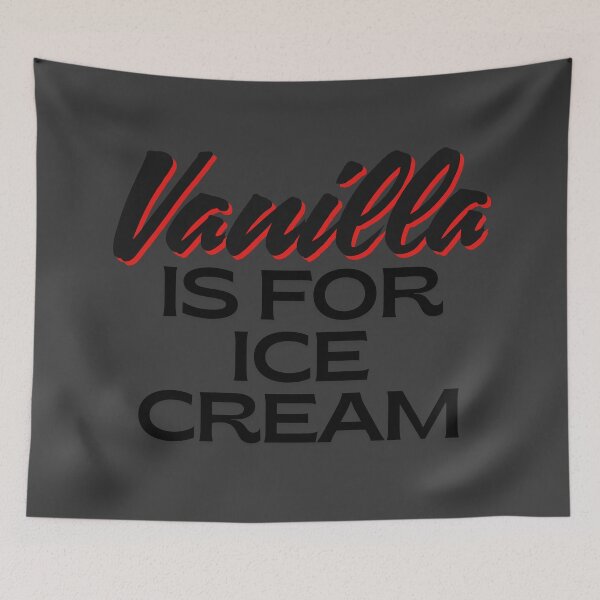 Item preview, Vanilla Ice Cream - Black designed and sold by Laymela Underground.