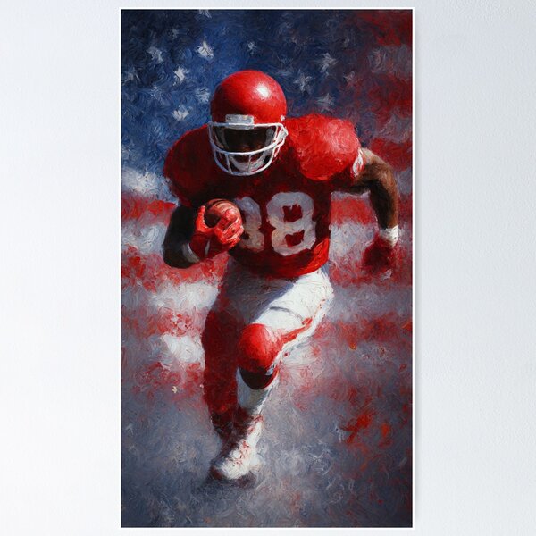 Item preview, American Football Wall Art designed and sold by PlengPoomofArts.