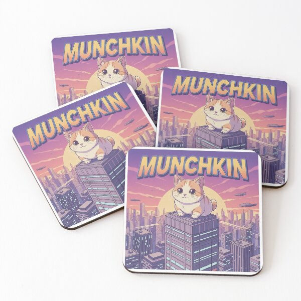 Item preview, Retro Anime Cat Cute Munchkin Cat Breeds Design designed and sold by ANIMEX00.