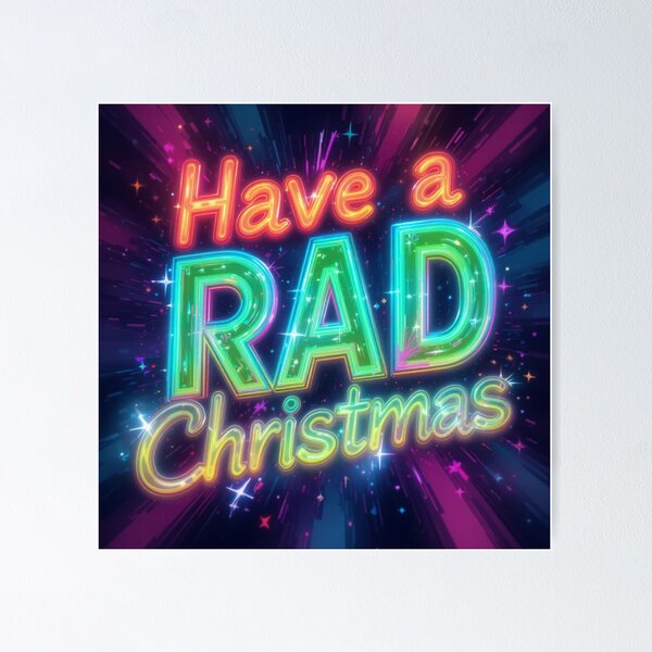 Item preview, Neon Christmas Greeting designed and sold by InezPhotography.