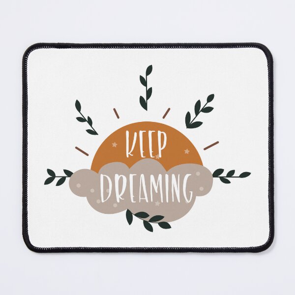 Item preview, Keep Dreaming Retro Aesthetic sun and cloud - Motivational positive quote sticker designed and sold by Megan Jamison.