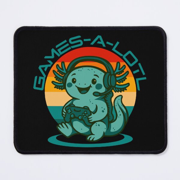 Item preview, Games a lotl – Axolotl Retro Sunset Vibes designed and sold by JoRealm.