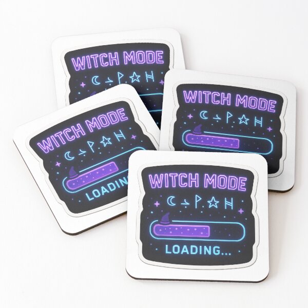 Item preview, Witch Mode Loading Sticker – Gamer Witch Aesthetic designed and sold by NitkiStudio.