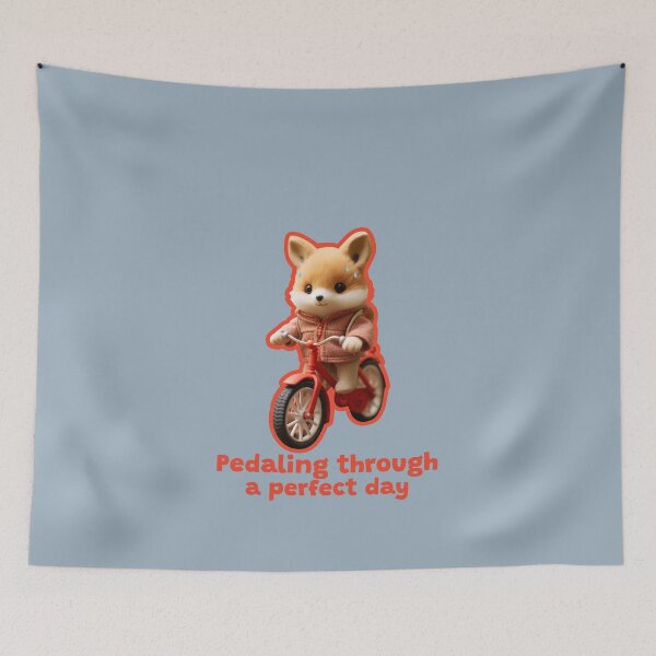 Item preview, Criterkins™ Fox — Pedaling Through a Perfect Day designed and sold by Novel Works Studio.
