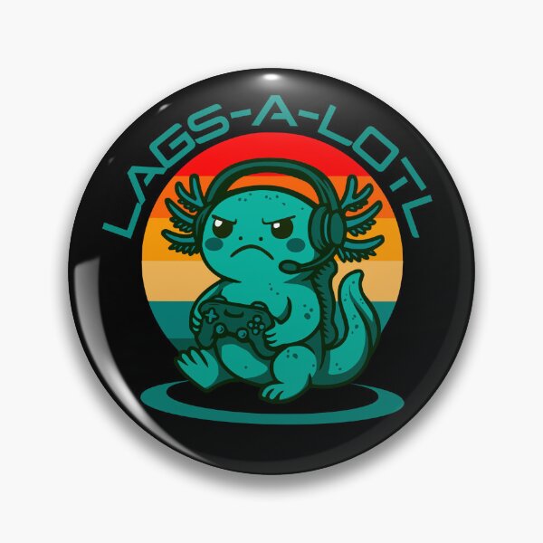 Item preview, Lags a lotl – Axolotl Retro Sunset Vibes designed and sold by JoRealm.