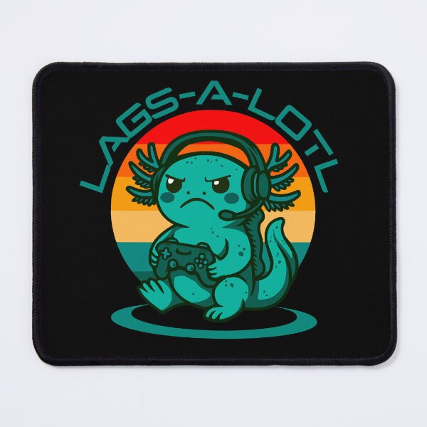 Item preview, Lags a lotl – Axolotl Retro Sunset Vibes designed and sold by JoRealm.