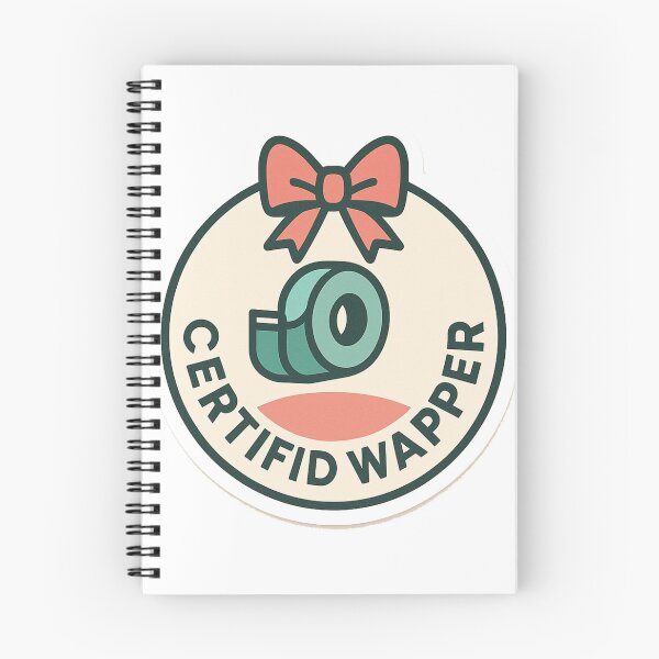 Item preview, Certified Wrapper Sticker – Funny Holiday Gift Wrapping Badge designed and sold by NitkiStudio.