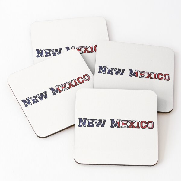 Item preview, New Mexico USA Flag Typography – Patriotic Stars and Stripes American Pride Design designed and sold by Long Family Gifts.