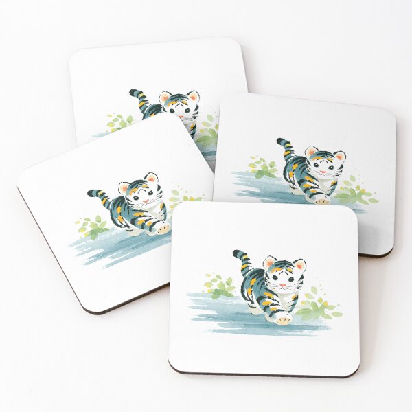 Item preview, Brushstroke Tiger 4 designed and sold by FlaskLab.