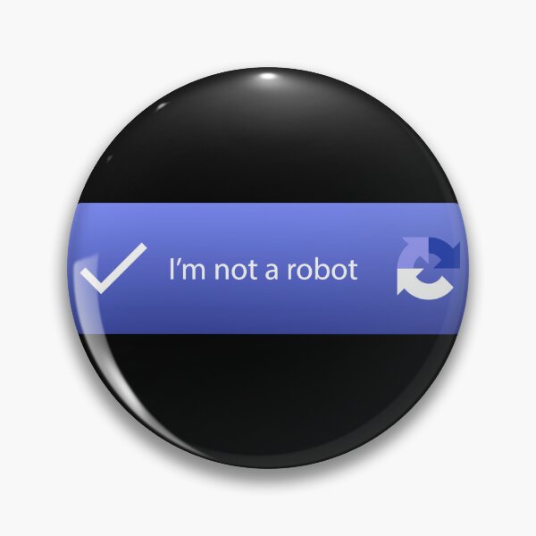 Item preview, I am not a robot CAPTCHA, Blue Captcha, Cybercore designed and sold by Babinooart.