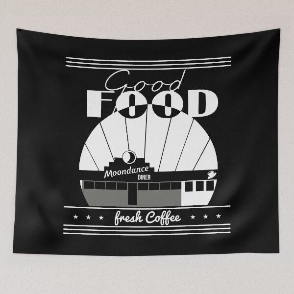 Item preview, Moondance Diner Retro Fresh Coffee Gift – Tick Boom Good Food Vibes designed and sold by artworkathome.