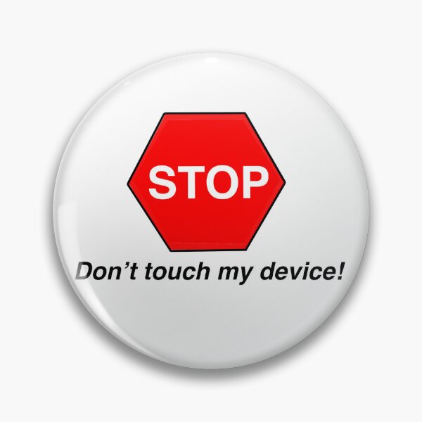 Item preview, Stop, don't touch AAC sticker designed and sold by jenstarzec.