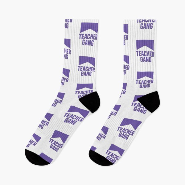 Item preview, Teacher Gang – Purple Banner Minimalist Logo designed and sold by ClassroomInk.