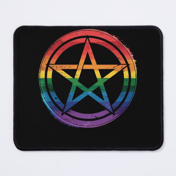 Item preview, LGBT Pentagramm Gothic Gay Pride Wicca Homosexual Witchcraft designed and sold by DrewLeuschke.