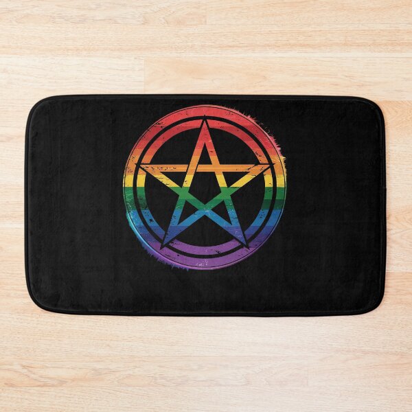 Item preview, LGBT Pentagramm Gothic Gay Pride Wicca Homosexual Witchcraft designed and sold by DrewLeuschke.